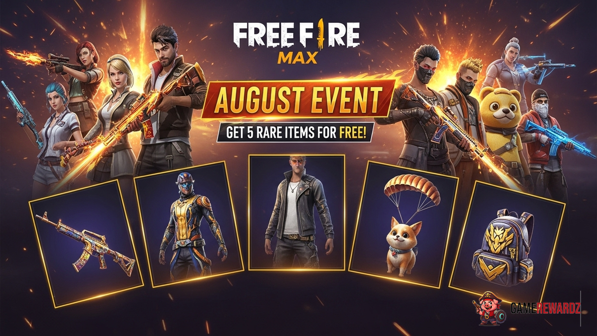 Free Fire MAX August Event – Get 5 Rare Items for FREE!